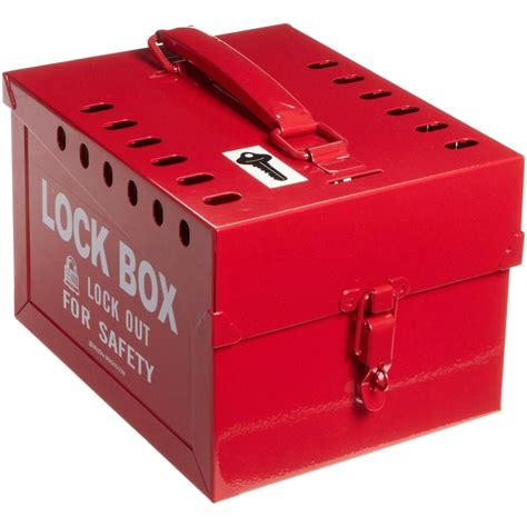 metal lock box target|large locking storage box.